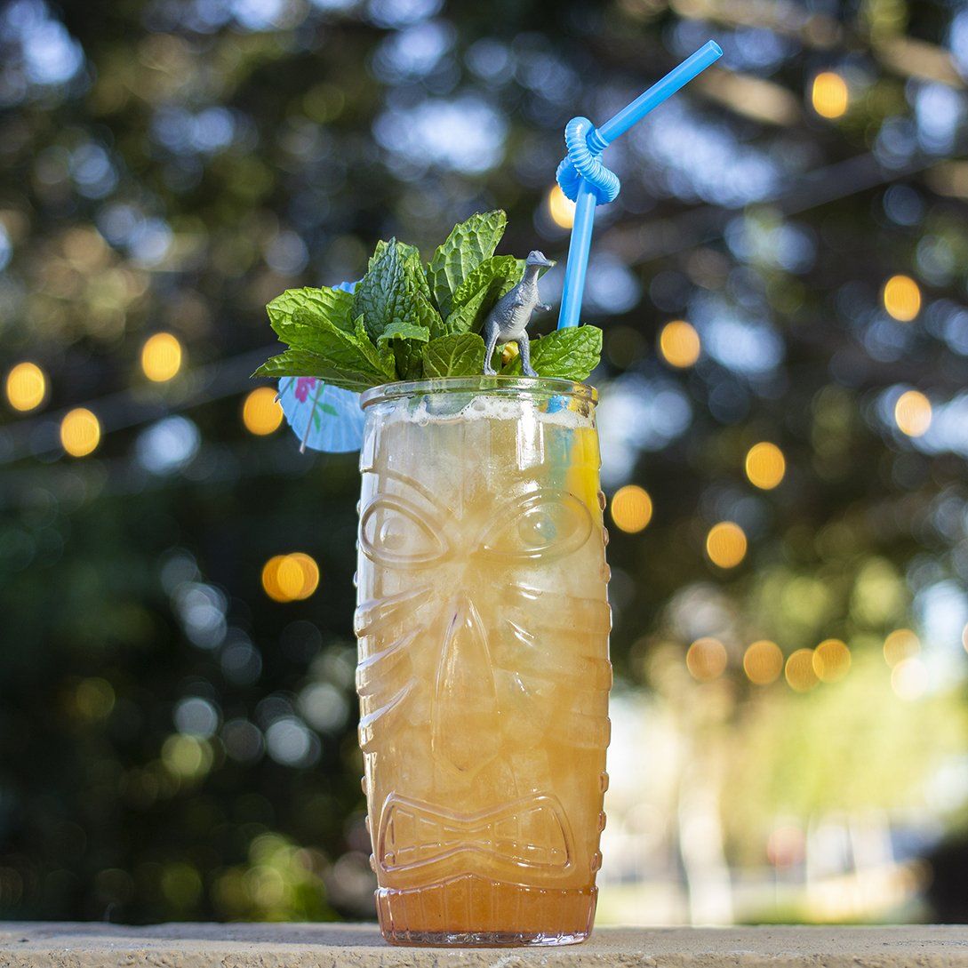Surfer on Acid tiki cocktail with fresh fruit